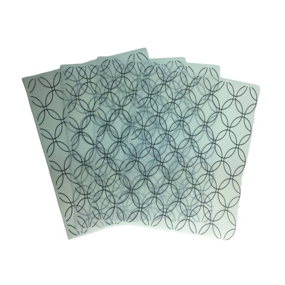 Vellum Sheets Custom Print Geometric Pattern 4 Sheets  u Origami Paper - Picture 1 of 7